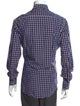 Lanvin Plaid Print Long Sleeve Shirt