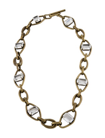 Lanvin Crystal Chain Necklace