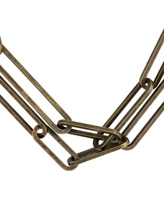 Lanvin Box Chain Long Link Necklace