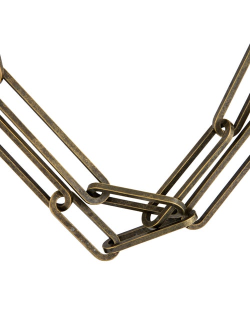Lanvin Box Chain Long Link Necklace