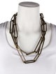 Lanvin Box Chain Long Link Necklace