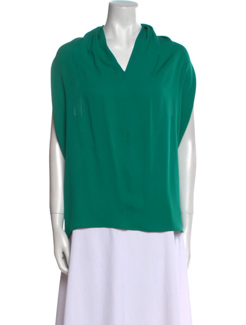 Lanvin Silk V-Neck Blouse