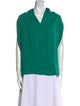 Lanvin Silk V-Neck Blouse