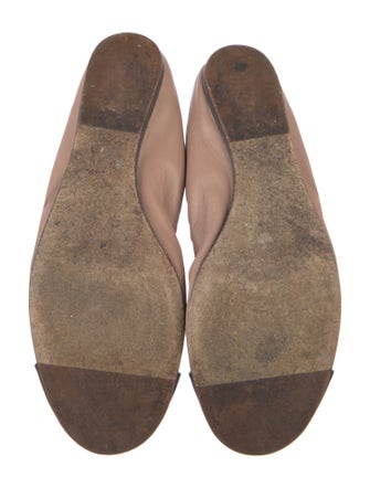 Lanvin Leather Colorblock Pattern Ballet Flats