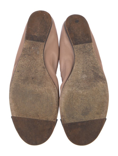 Lanvin Leather Colorblock Pattern Ballet Flats