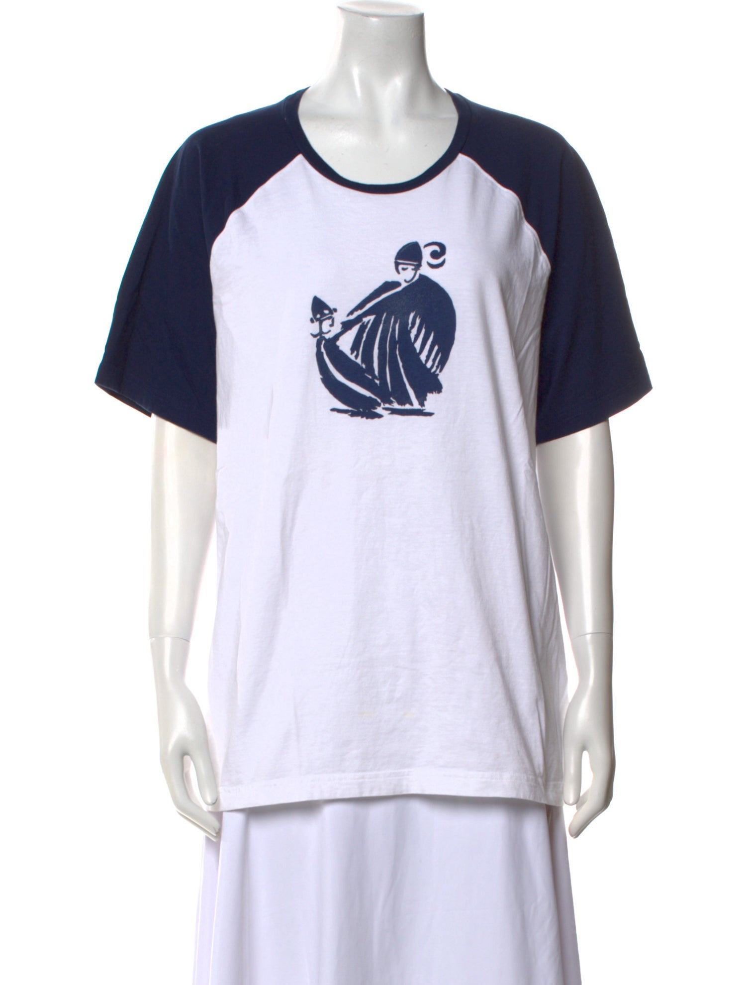 Lanvin Graphic Print Crew Neck T-Shirt