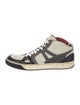 Lanvin Leather Colorblock Pattern Sneakers
