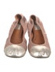 Lanvin Leather Colorblock Pattern Ballet Flats