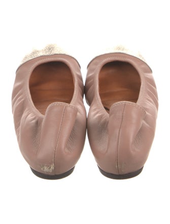 Lanvin Leather Colorblock Pattern Ballet Flats