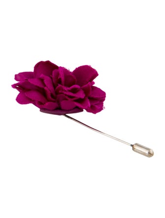 Lanvin Fabric Flower Lapel Pin
