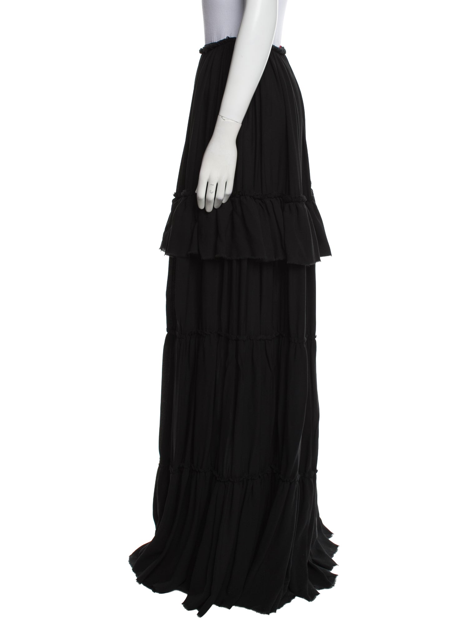 Lanvin Silk Long Skirt