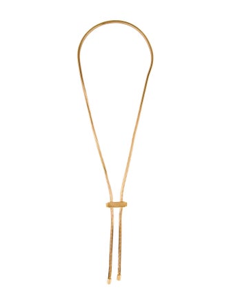 Lanvin Snake Chain Bolo Necklace