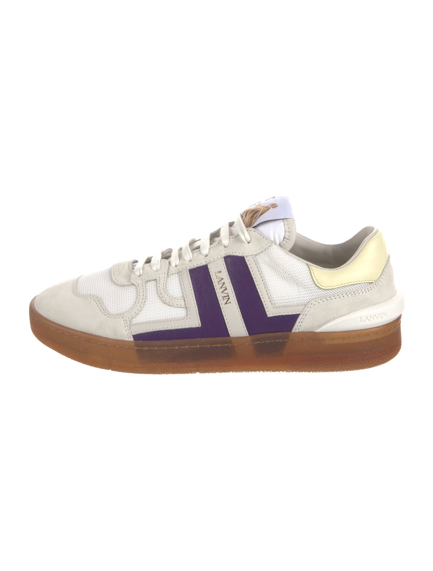 Lanvin Mesh Colorblock Pattern Sneakers