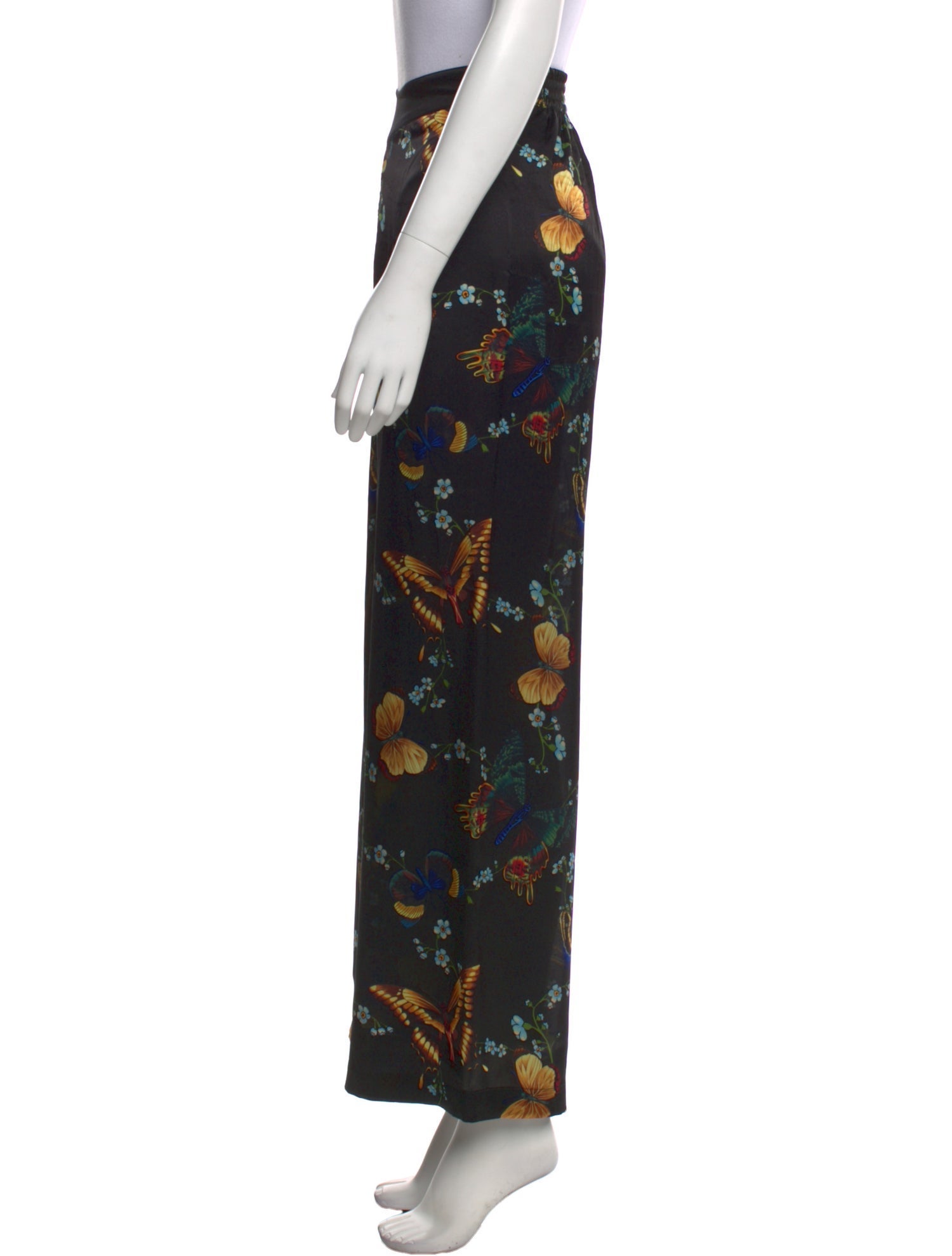 Lanvin Silk Wide Leg Pants