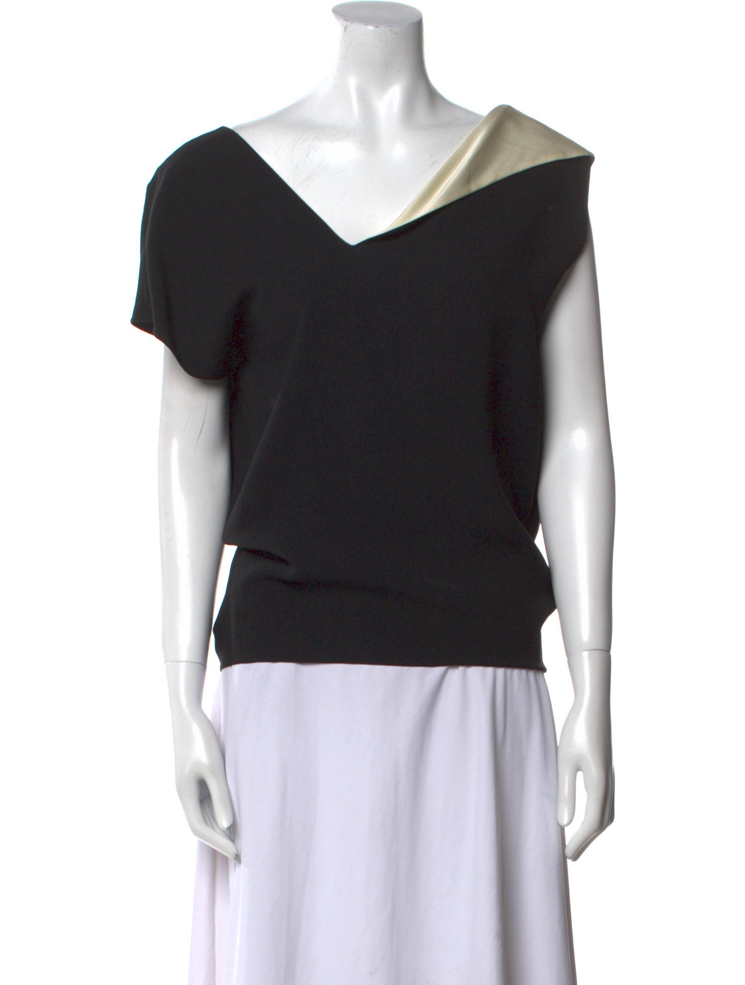 Lanvin V-Neck Short Sleeve Sweatshirt