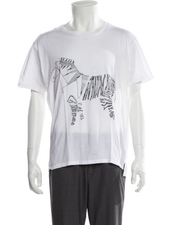 Lanvin Graphic Print Crew Neck T-Shirt