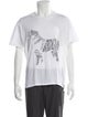 Lanvin Graphic Print Crew Neck T-Shirt