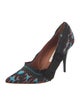 Lanvin Animal Print Ruffle Embellishment Pumps