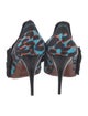 Lanvin Animal Print Ruffle Embellishment Pumps