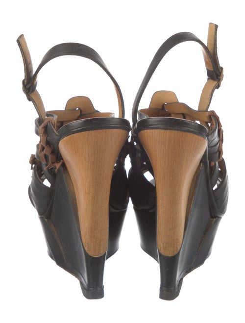 Lanvin Leather Colorblock Pattern Mules