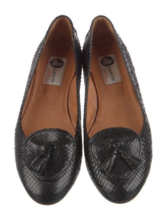 Lanvin Snakeskin Animal Print Flats