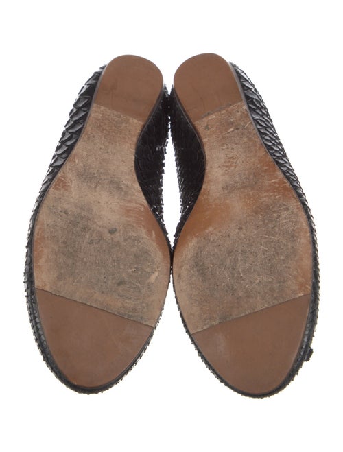Lanvin Snakeskin Animal Print Flats