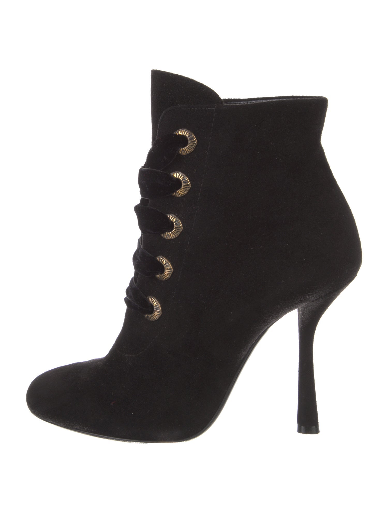 Lanvin Suede Lace-Up Boots