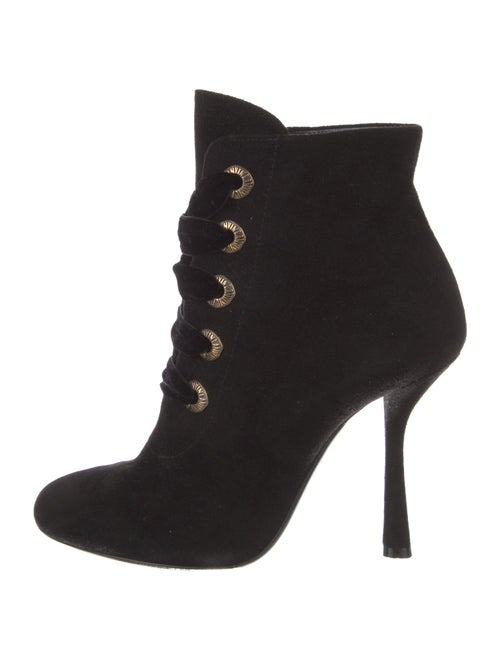 Lanvin Suede Lace-Up Boots