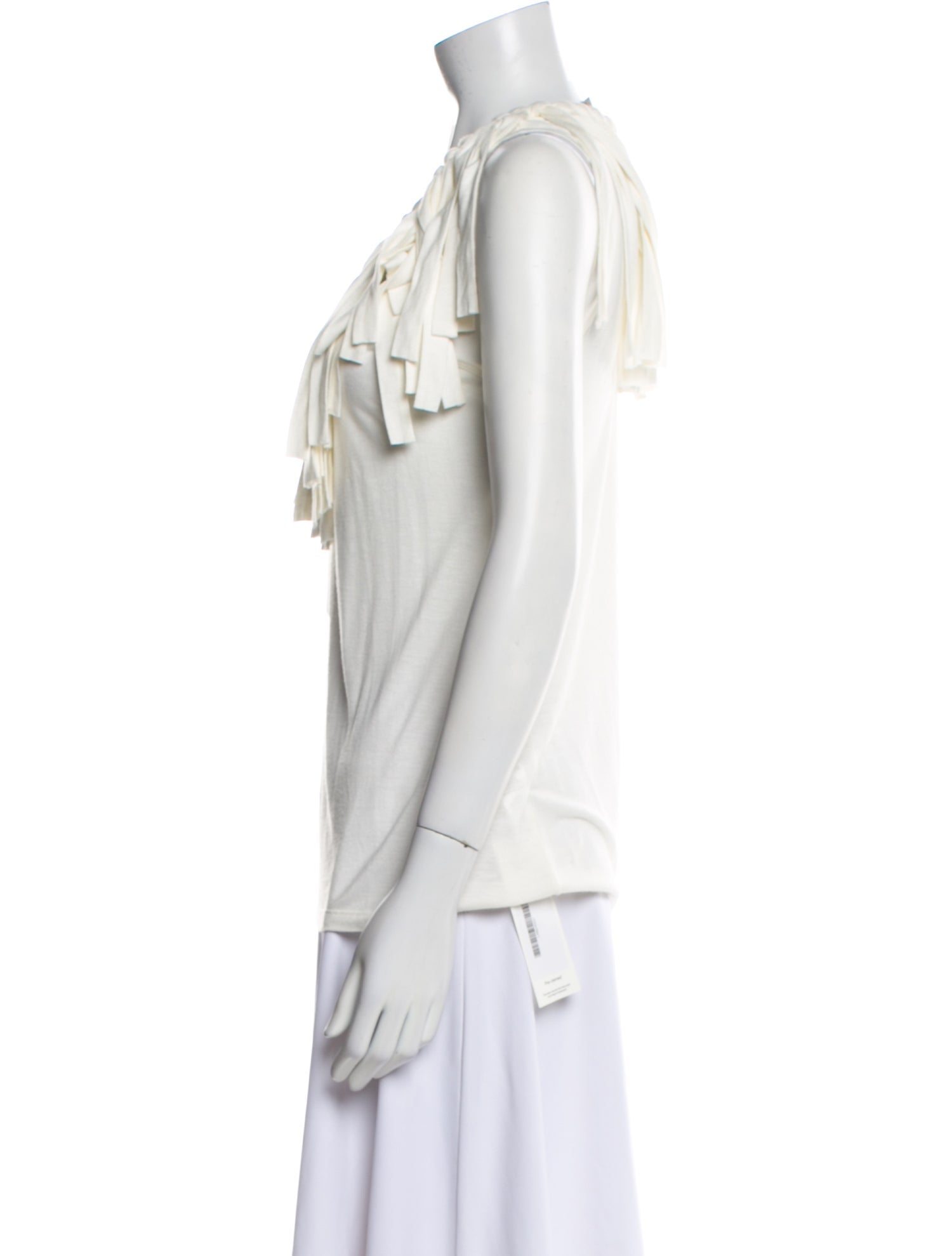 Lanvin Scoop Neck Sleeveless Blouse