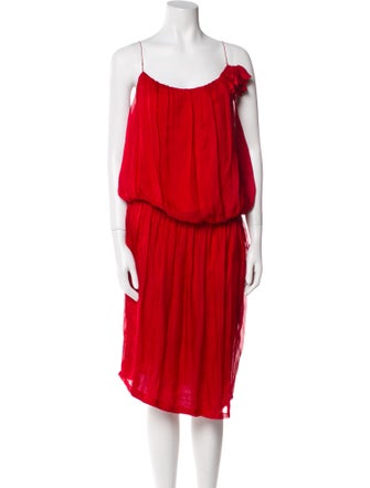 Lanvin Silk Midi Length Dress