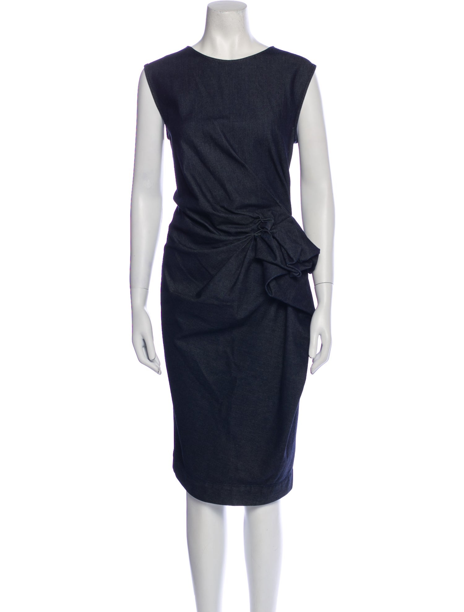 Lanvin Bateau Neckline Midi Length Dress