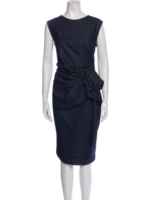 Lanvin Bateau Neckline Midi Length Dress