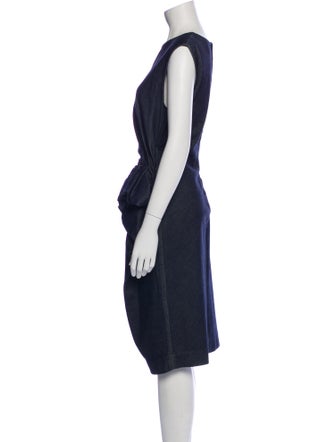 Lanvin Bateau Neckline Midi Length Dress