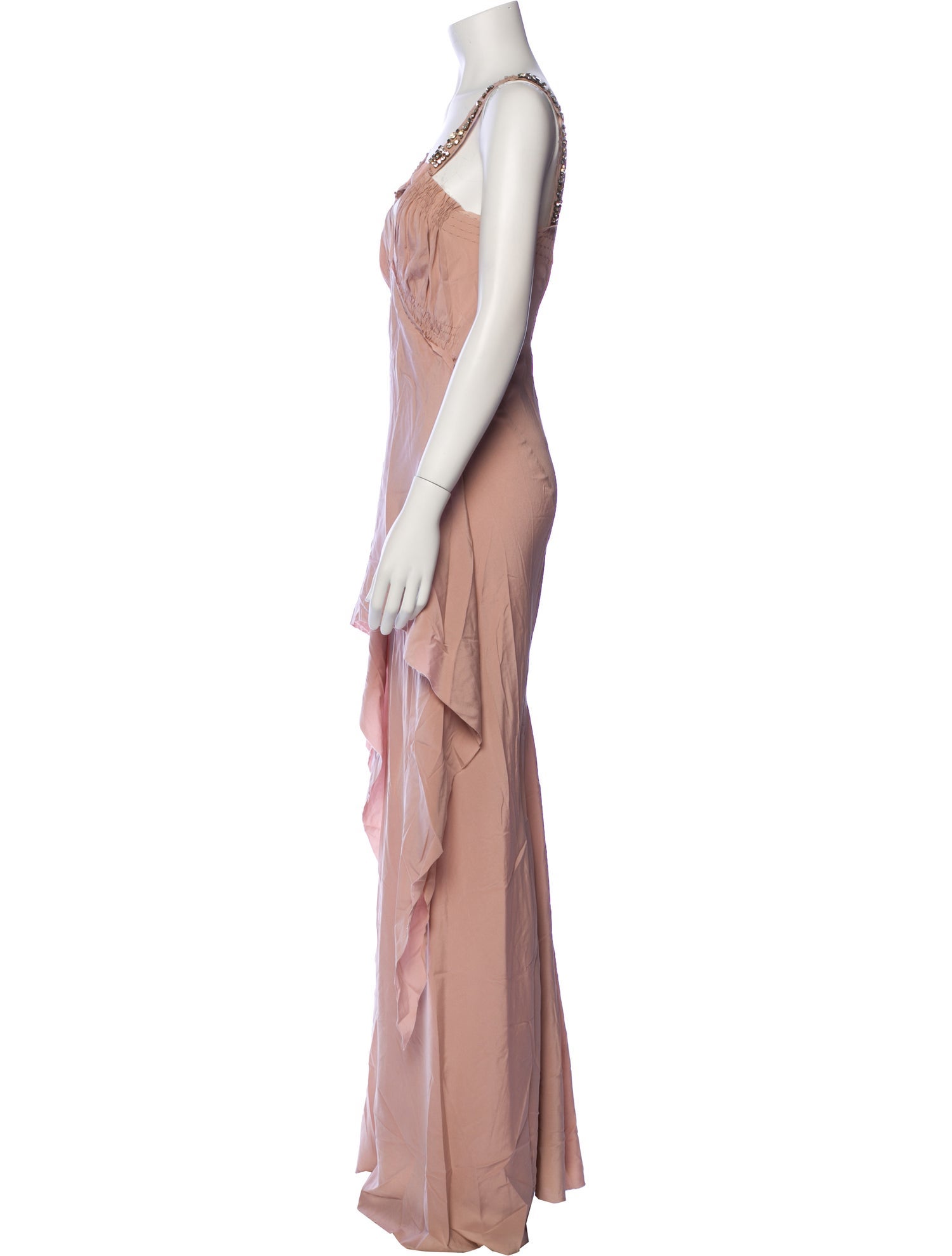 Lanvin V-Neck Long Dress