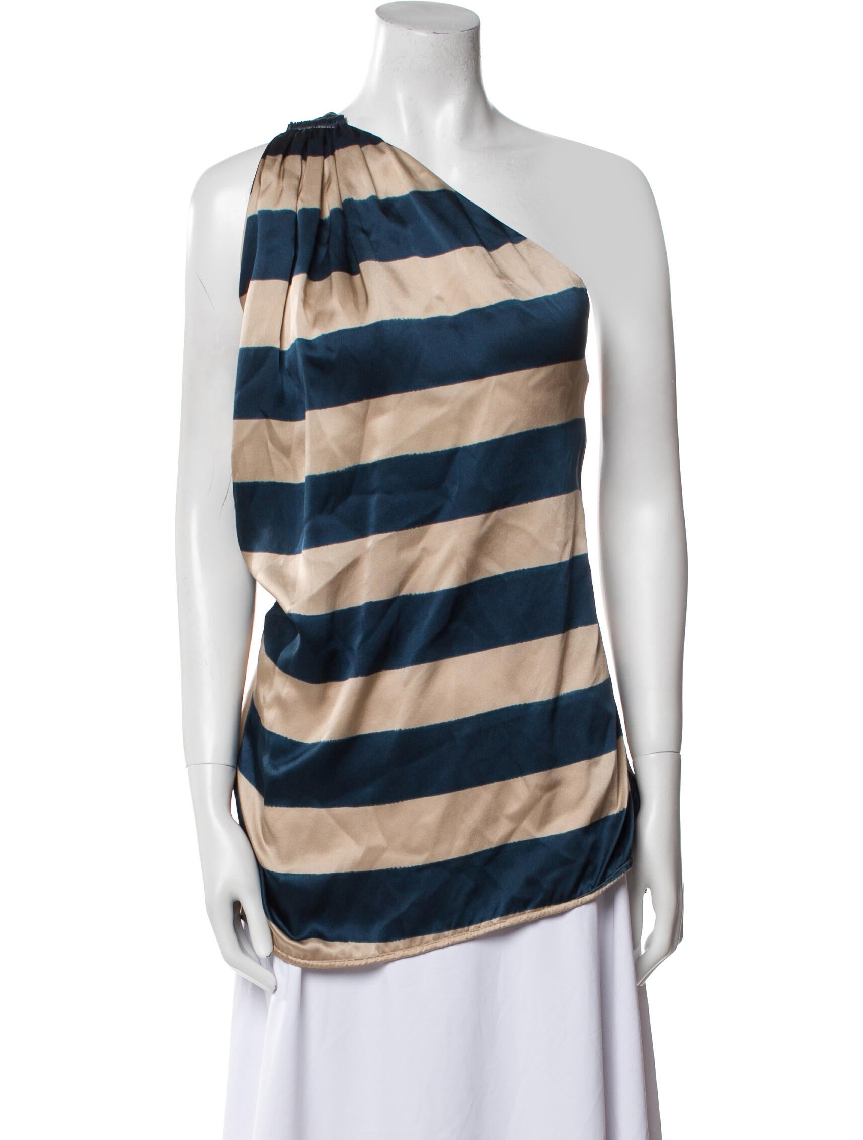 Lanvin Silk Striped Tunic