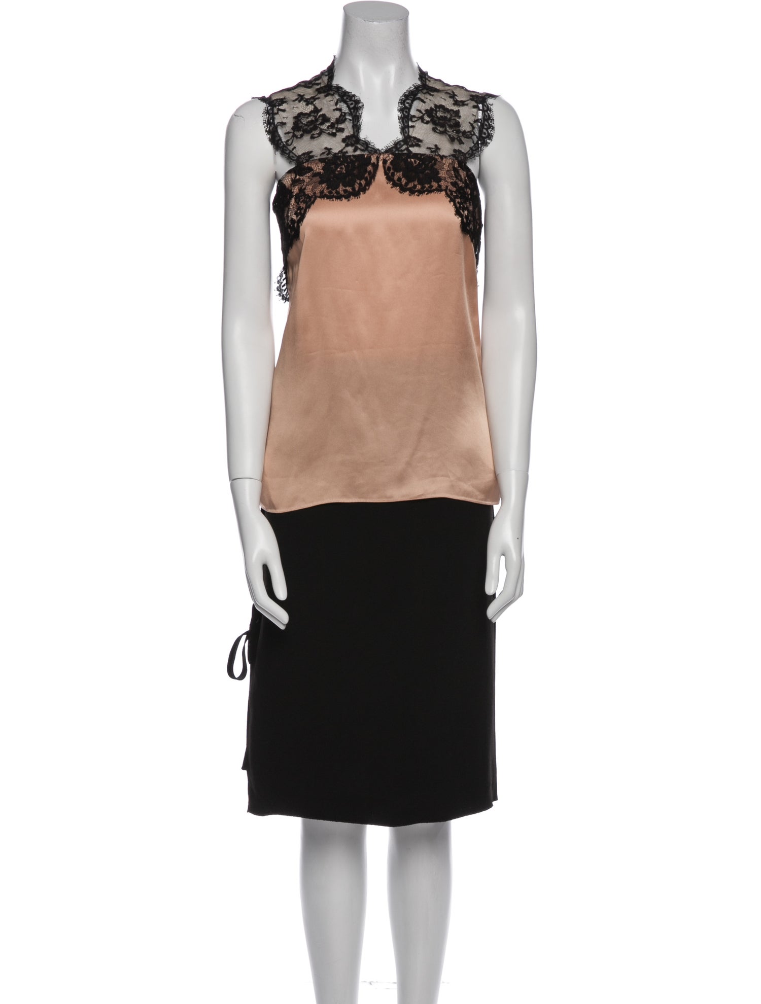 Lanvin Raw-Edge Trim Skirt Set