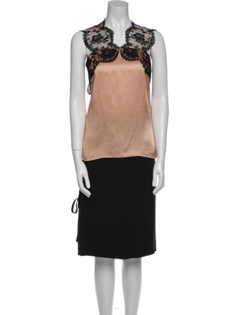 Lanvin Raw-Edge Trim Skirt Set