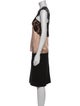 Lanvin Raw-Edge Trim Skirt Set