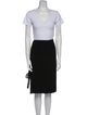 Lanvin Raw-Edge Trim Skirt Set