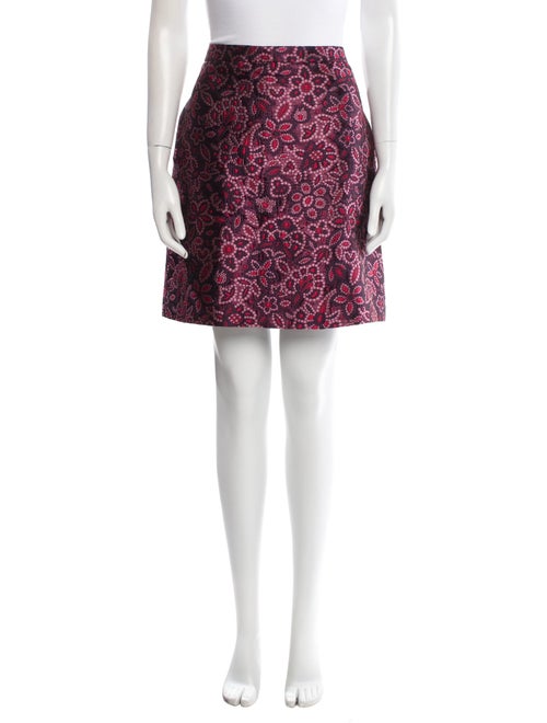 Lanvin Floral Print Knee-Length Skirt