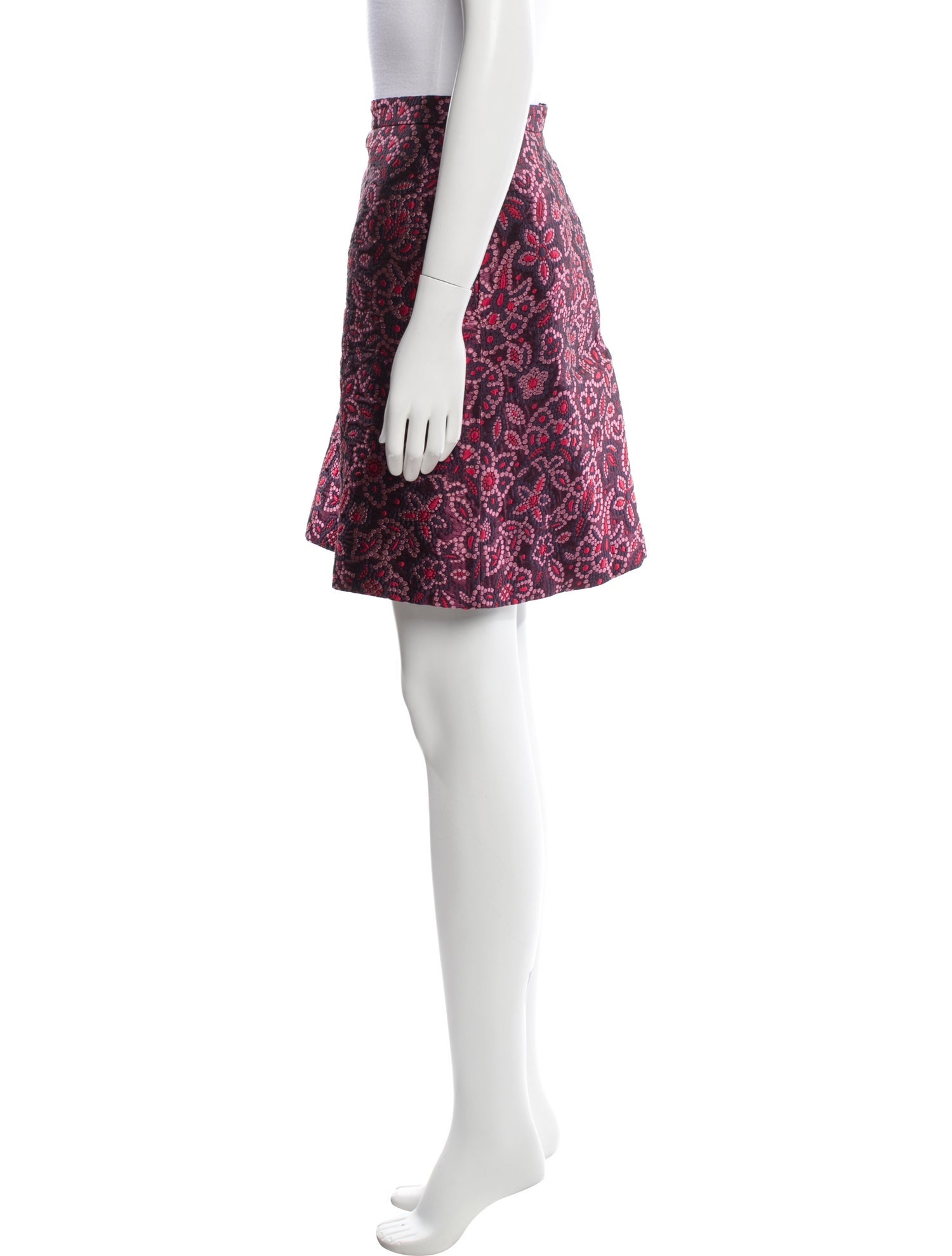Lanvin Floral Print Knee-Length Skirt