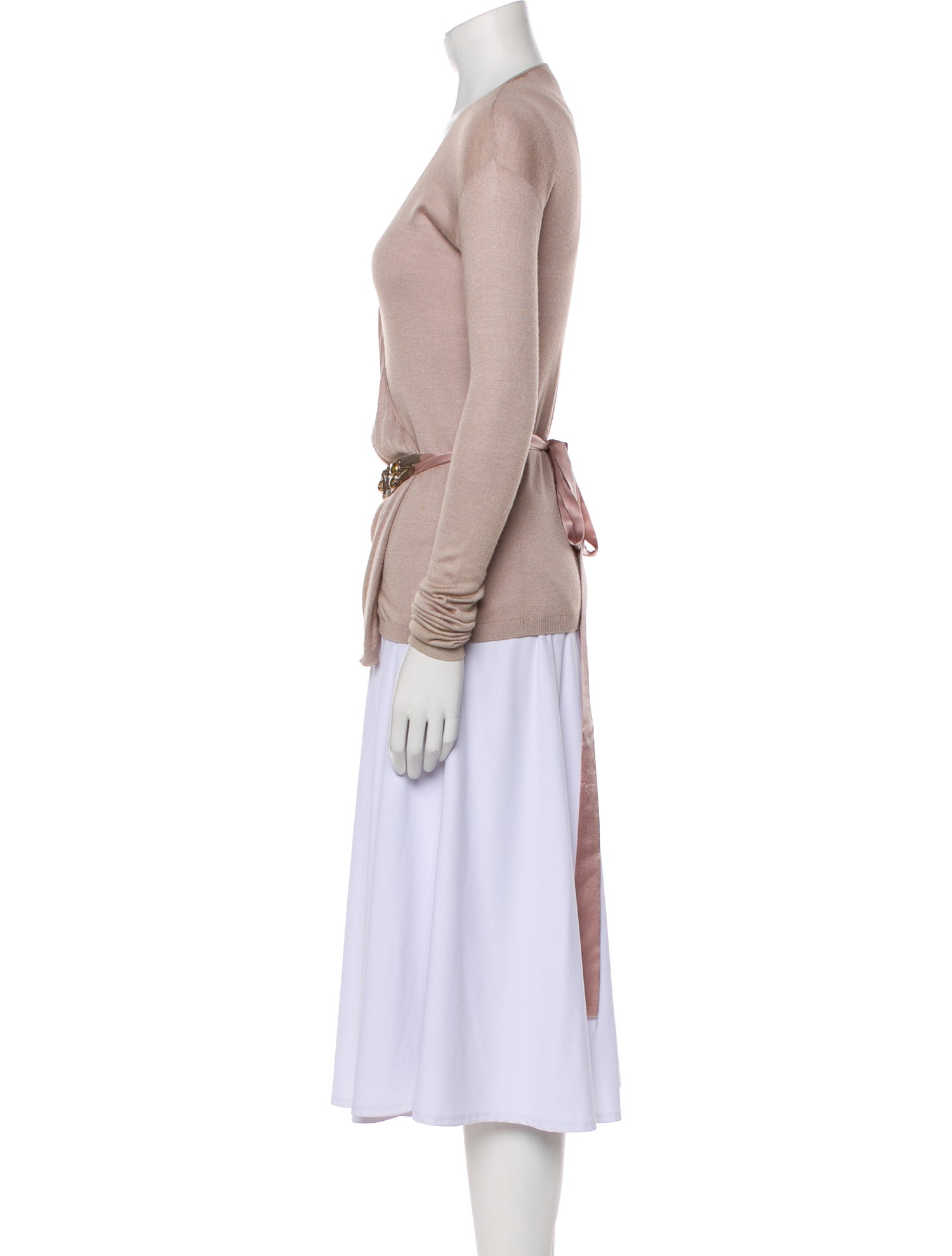 Lanvin Silk V-Neck Sweater