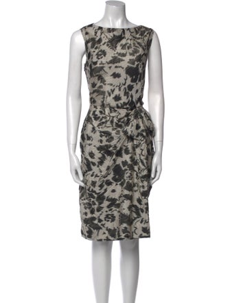 Lanvin Silk Midi Length Dress
