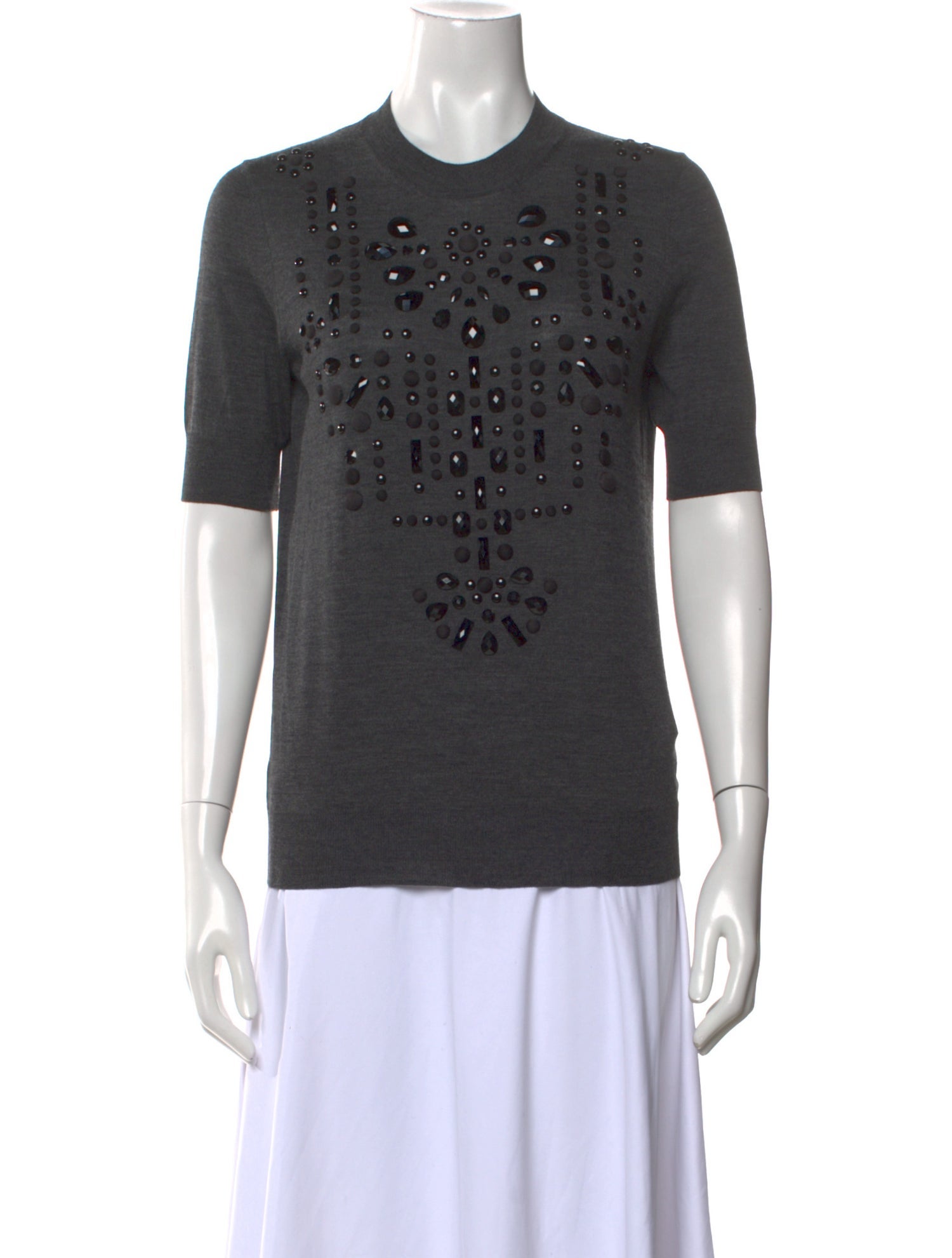 Lanvin Wool Crew Neck T-Shirt