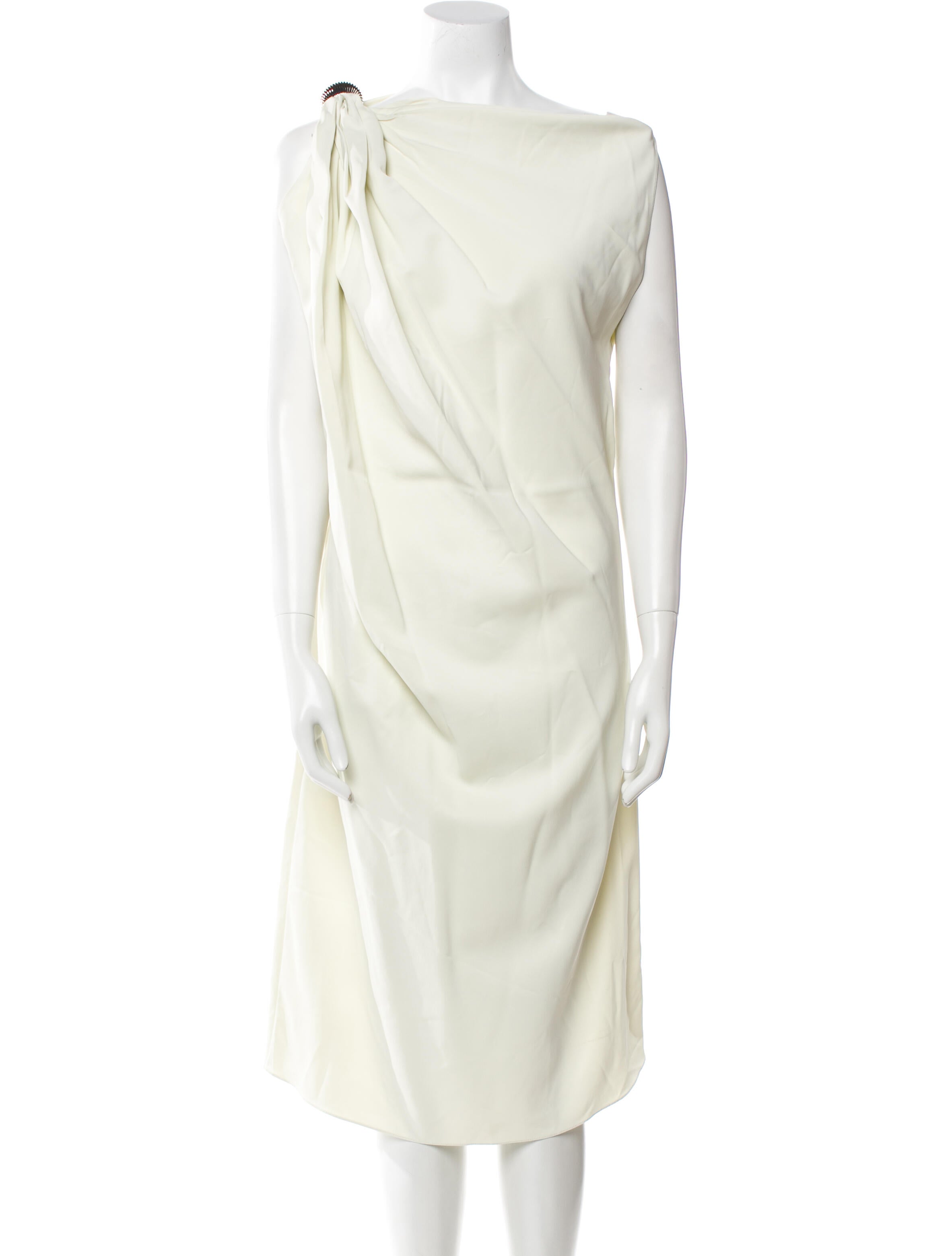 Lanvin Cowl Neck Midi Length Dress