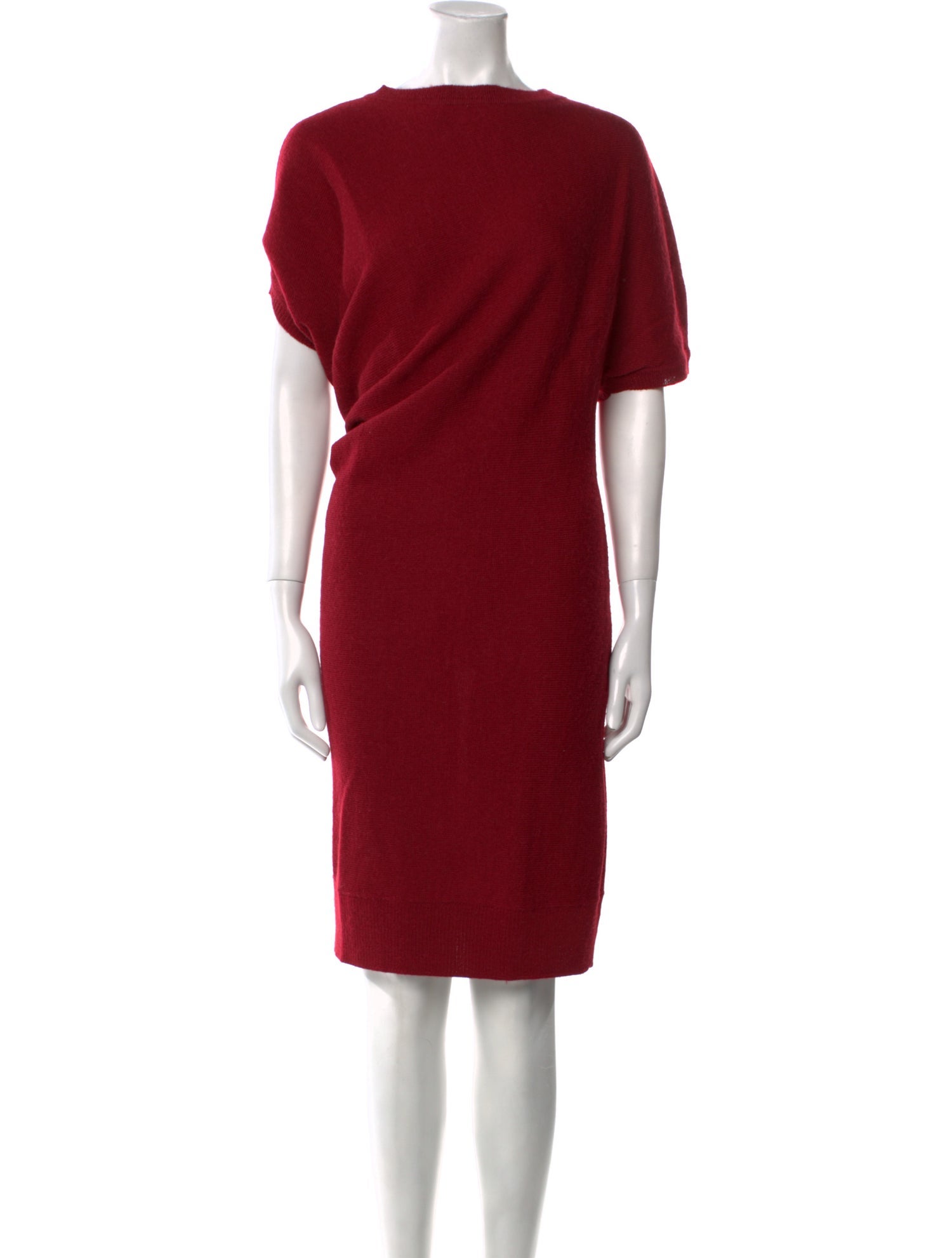 Lanvin Scoop Neck Midi Length Dress