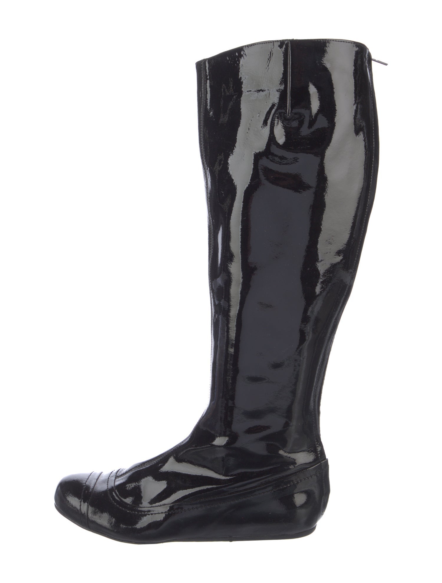 Lanvin Patent Leather Riding Boots