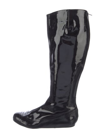 Lanvin Patent Leather Riding Boots