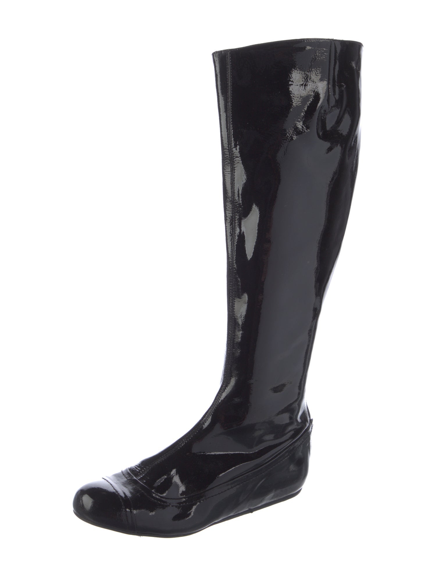 Lanvin Patent Leather Riding Boots