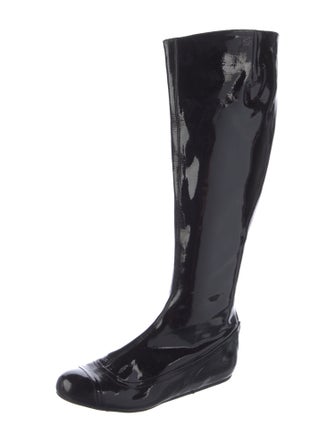 Lanvin Patent Leather Riding Boots